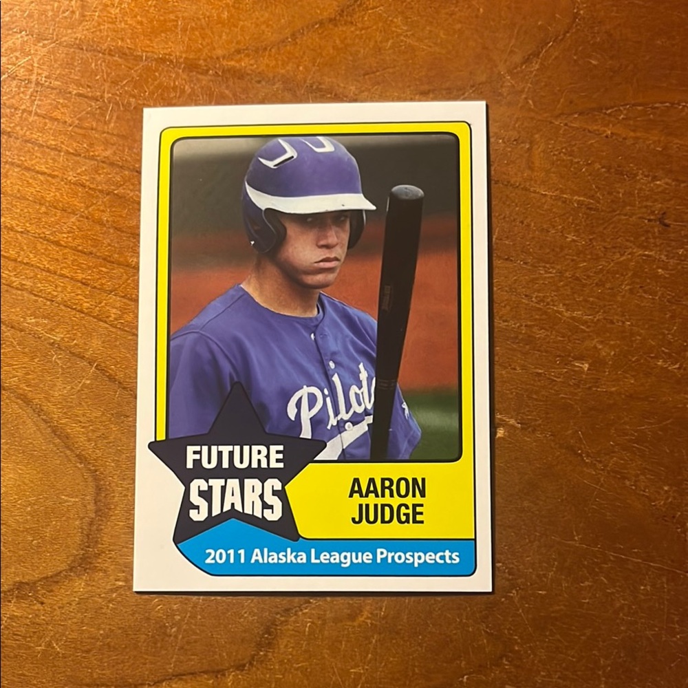 Aaron Judge Alaskan League Purple/Black Vintage Baseball Card Future Star Yankee